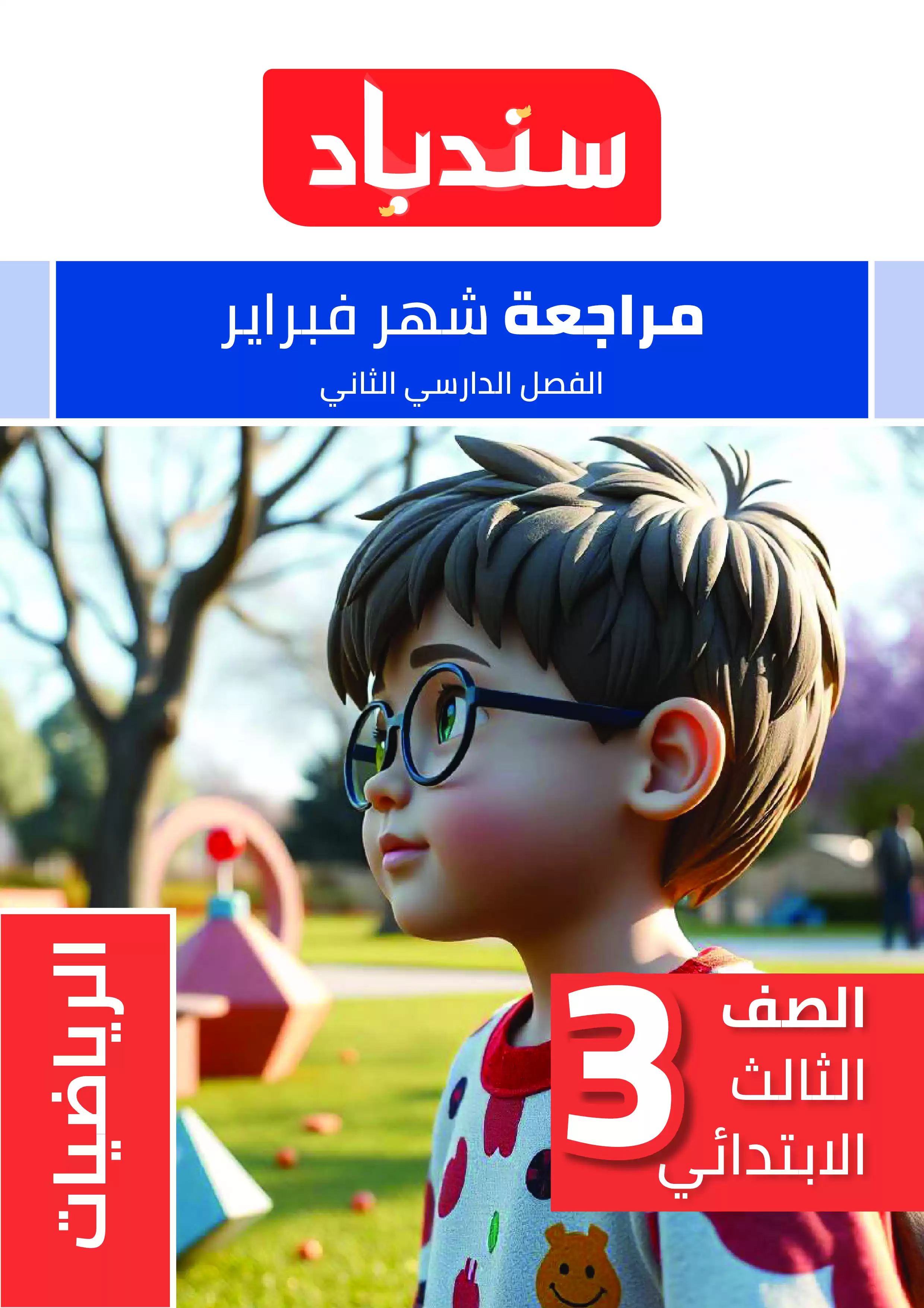 مراجعة السندباد لشهر فبراير في الرياضيات للصف الثالث الابتدائي الترم الثاني 2025 بصيغة PDF