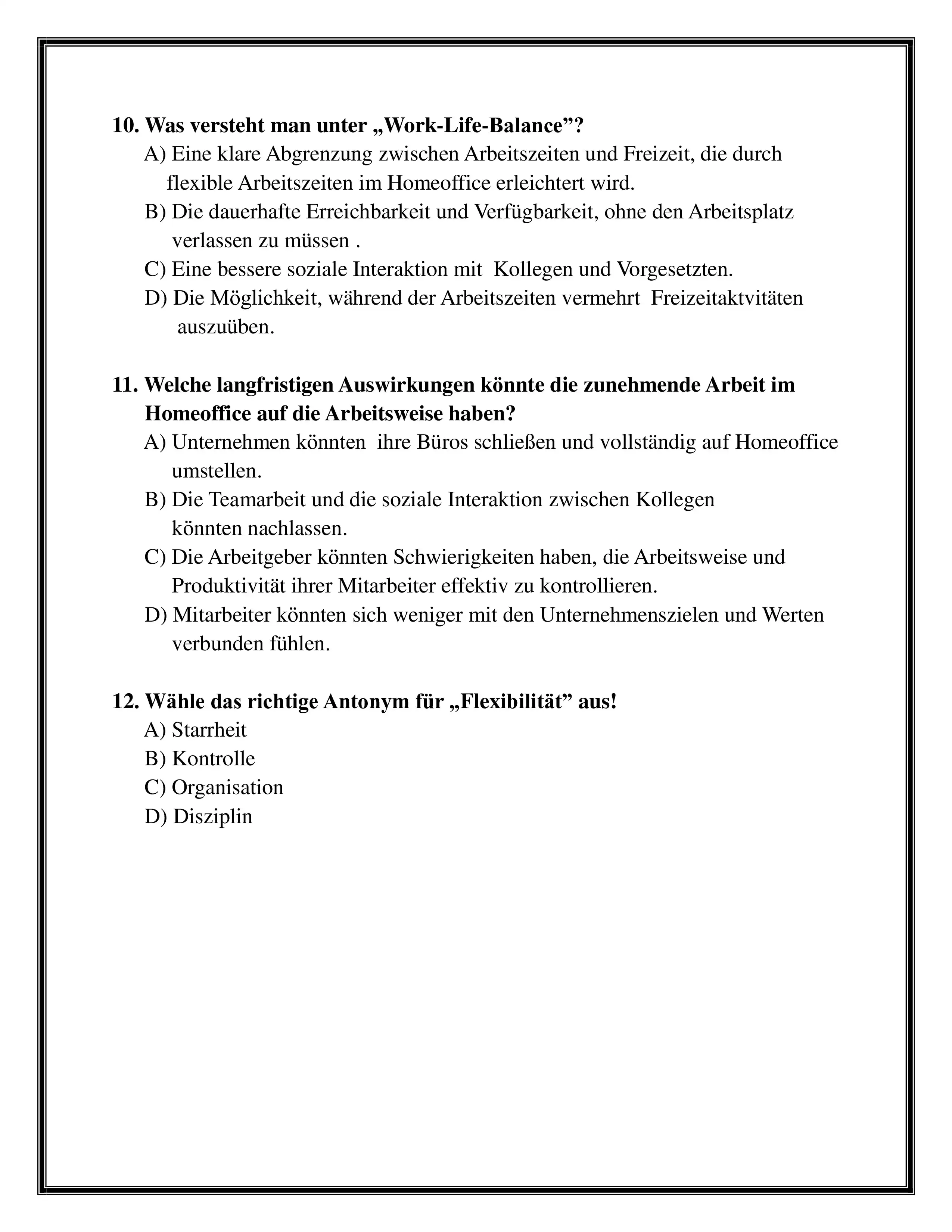 صفحة 6 من تحميل النموذج الاسترشادي الثاني في اللغة الألمانية للصف الثالث الثانوي 2026