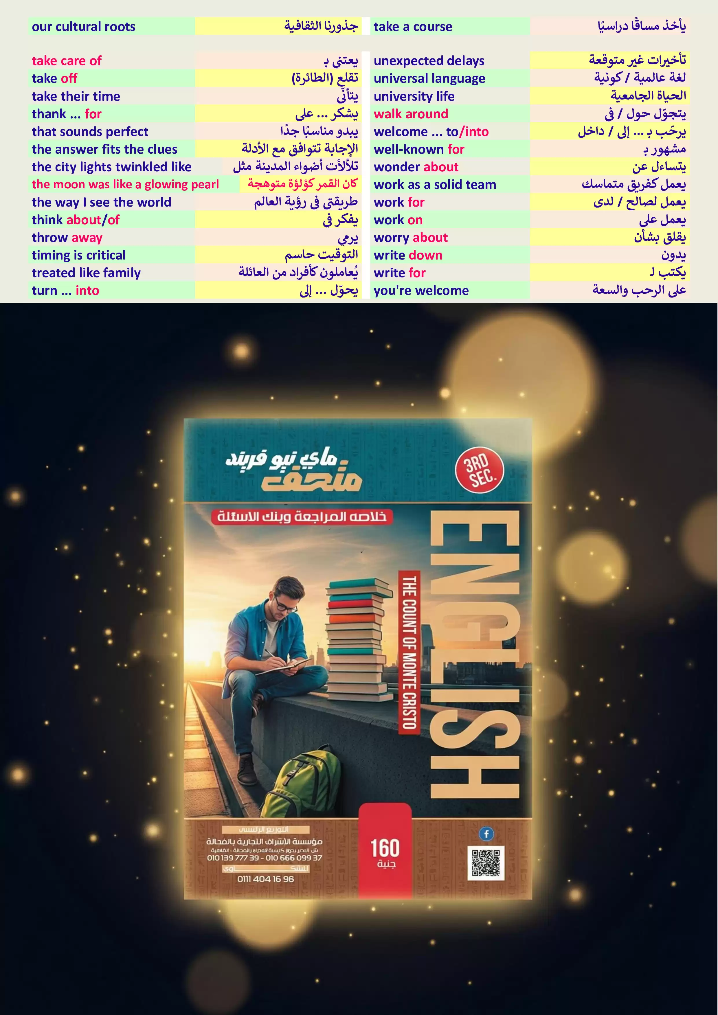 صفحة 6 من جميع التعبيرات وحروف الجر في منهج تالتة ثانوي إنجليزي 2026 PDF من كتاب My New Friend