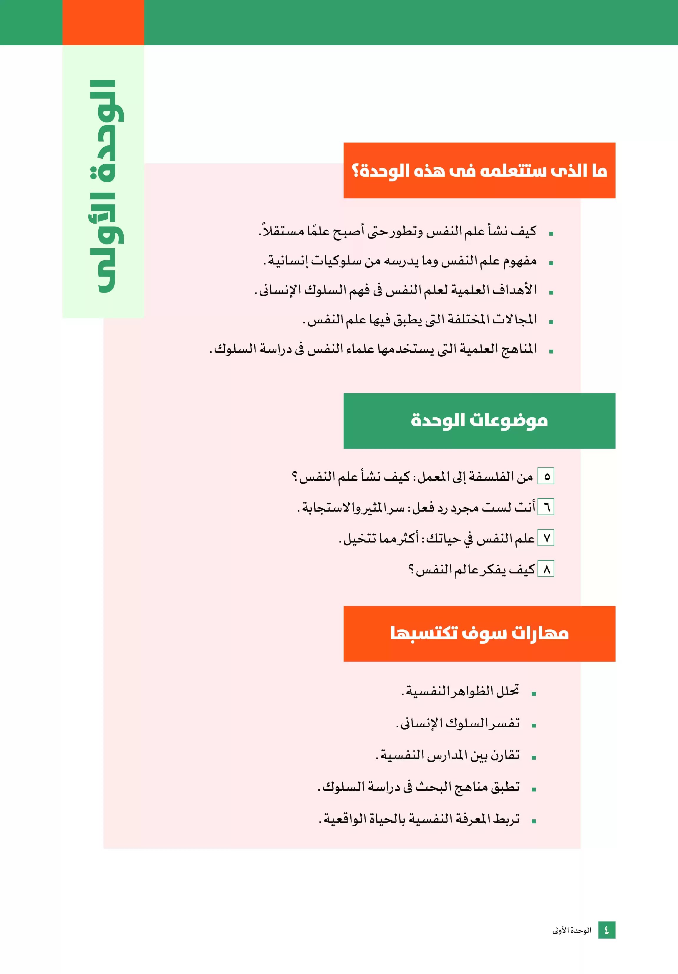 صفحة 6 من كتاب علم النفس للصف الثاني الثانوي البكالوريا المصرية 2027 PDF الترم الأول مسار الآداب والفنون