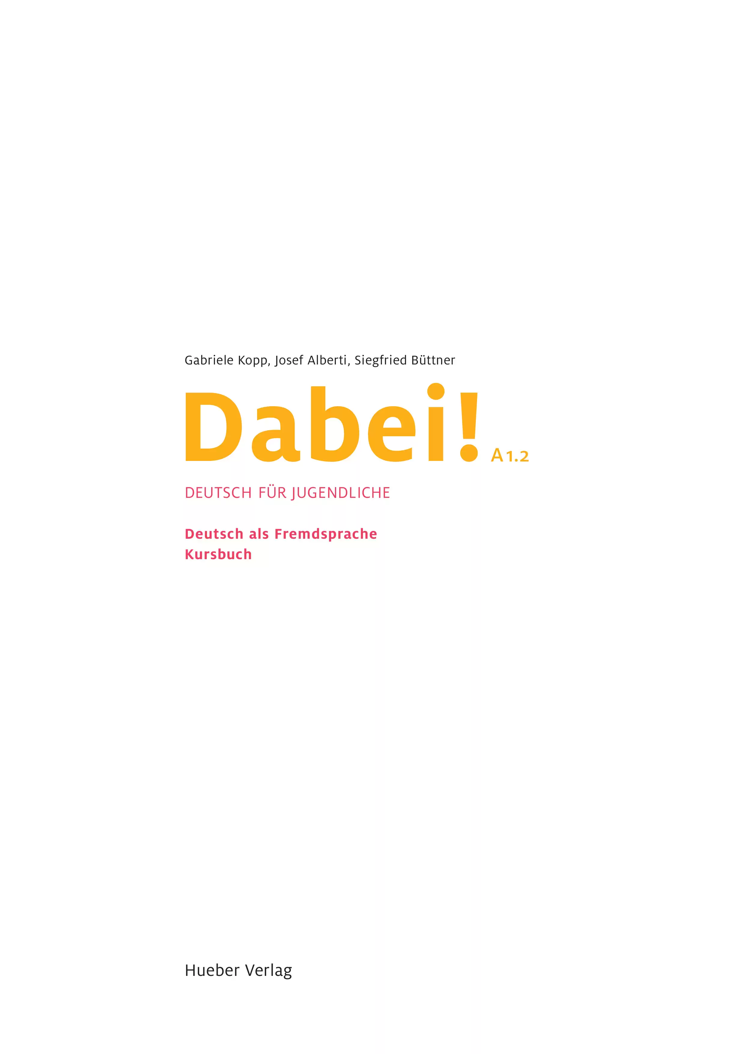 صفحة 2 من كتاب اللغة الألمانية للصف الثاني الثانوي البكالوريا المصرية 2027 PDF الجزء الأول | Dabe! A1.2