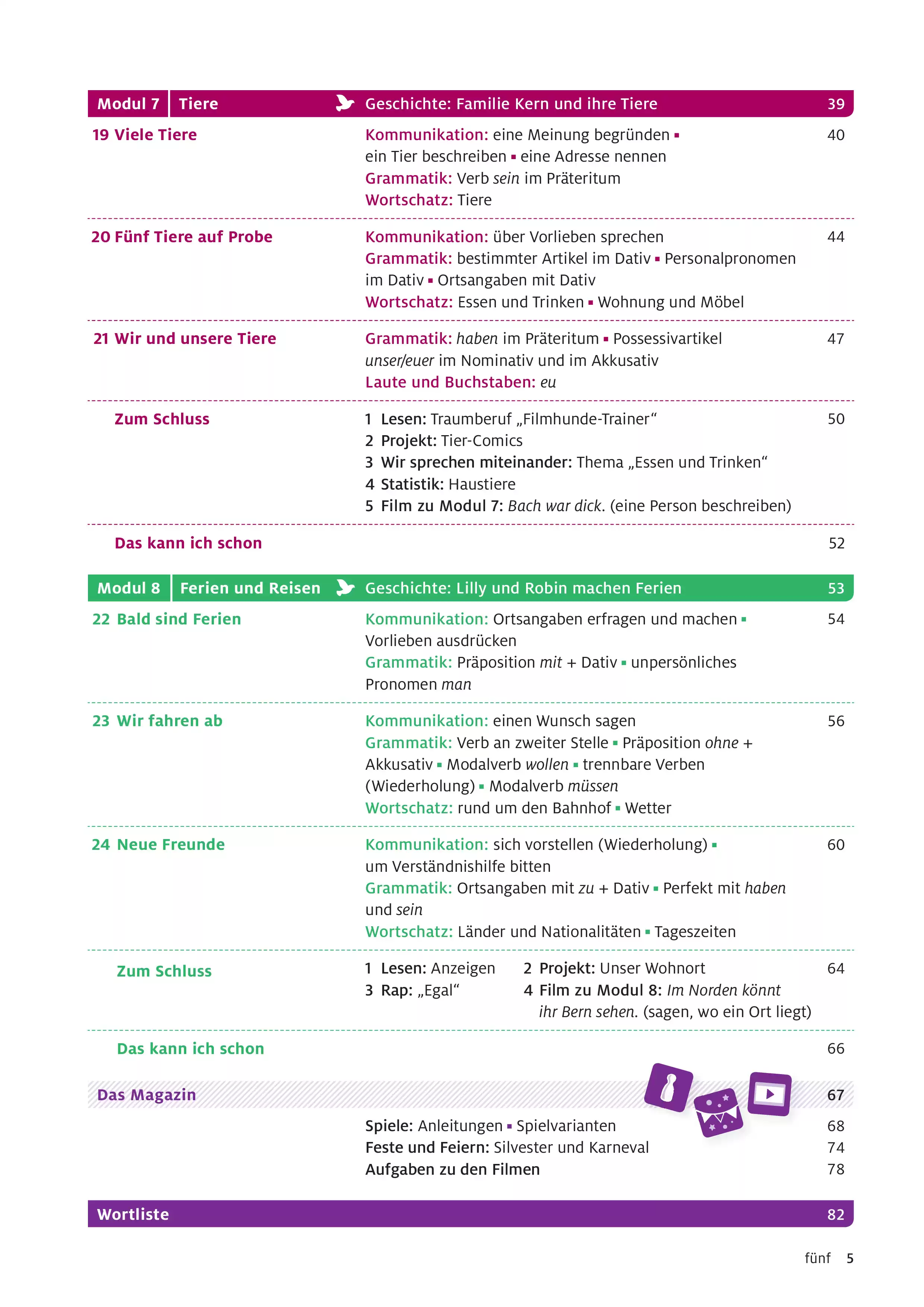 صفحة 6 من كتاب اللغة الألمانية للصف الثاني الثانوي البكالوريا المصرية 2027 PDF الجزء الأول | Dabe! A1.2