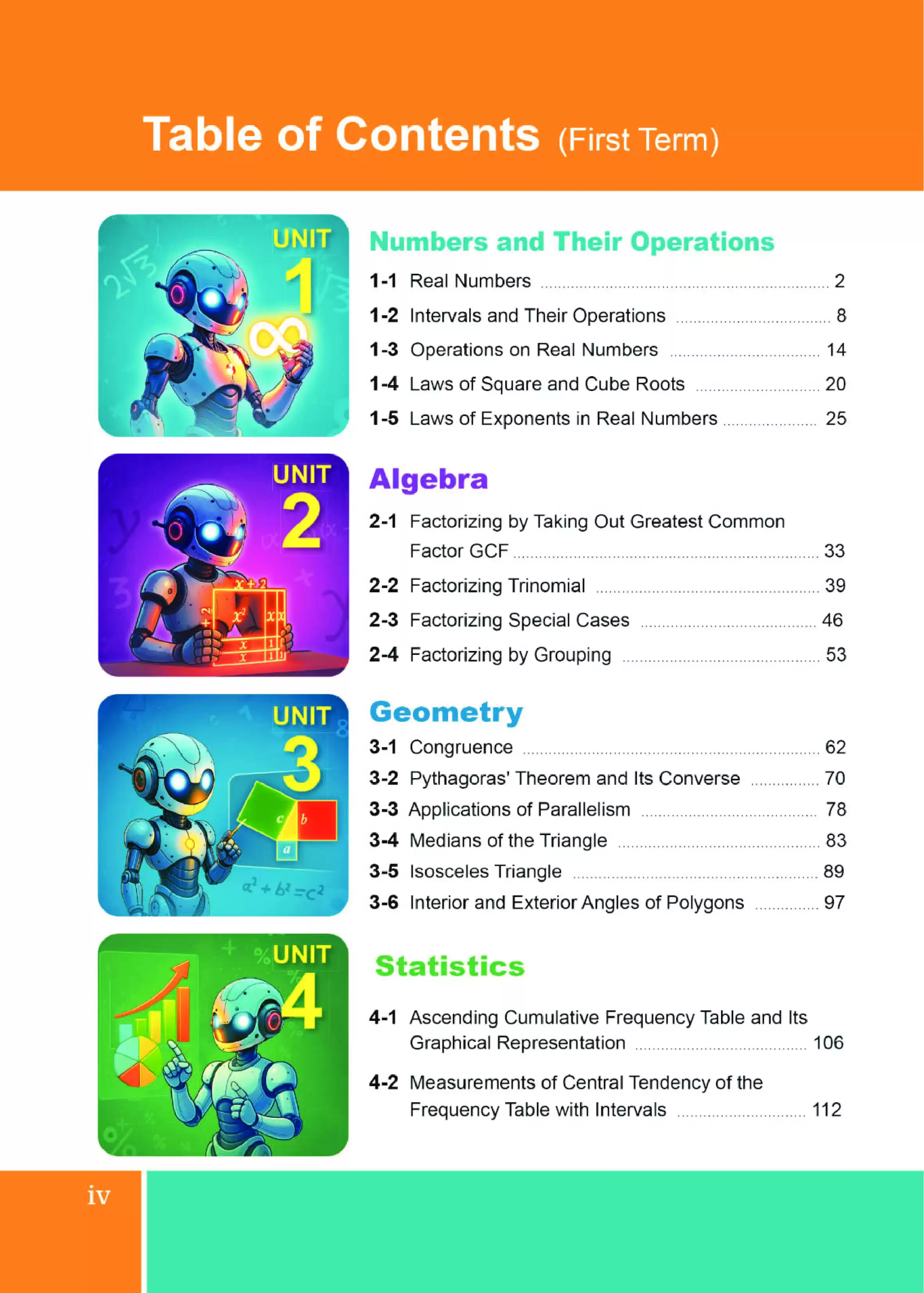 صفحة 5 من كتاب Math للصف الثاني الإعدادي لغات الترم الأول 2027 PDF | كتاب الوزارة Mathematics